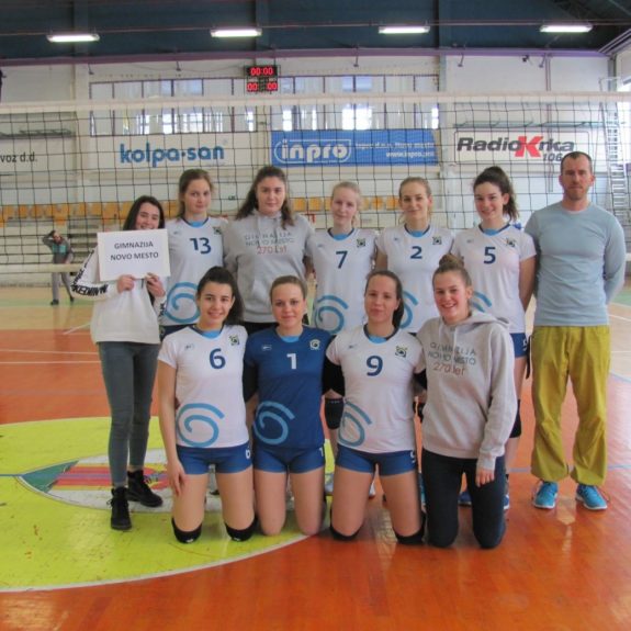 Ekipa Gimnazije Novo mesto, foto: Agencija za šport