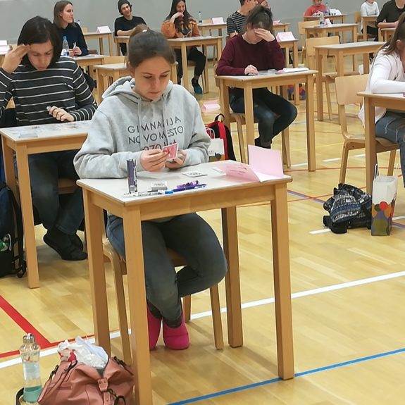 Anja na tekmovalnem prostoru pri disciplini  Karte,  foto: Branka Klemenčič