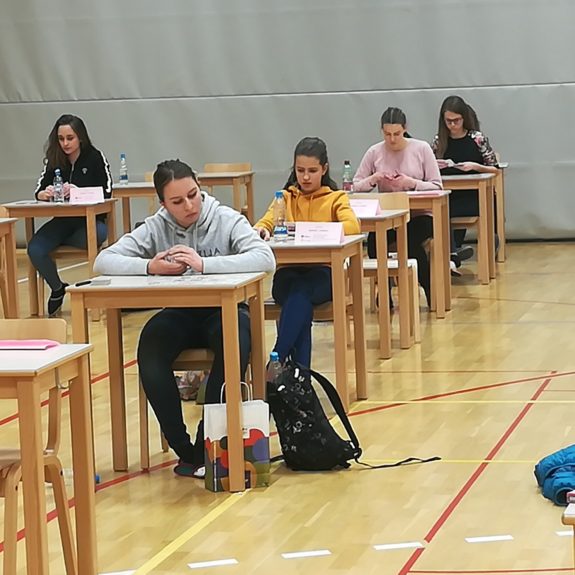 Eva na tekmovalnem prostoru pri disciplini  Karte,  foto: Branka Klemenčič