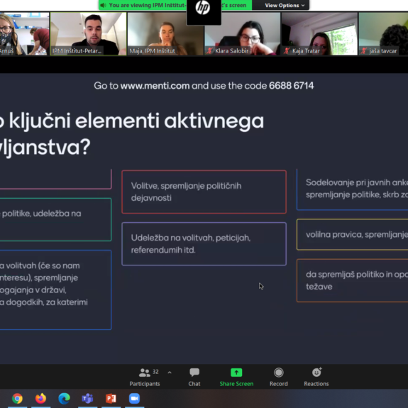 Mnenje dijakov o ključnih elementih aktivnega državljanstva, foto: Nina Arnuš