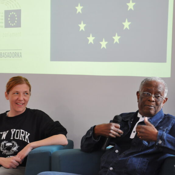 Gosta Robert Yebuah in Snježana Blagojević, foto: Neža Taufer, 3k