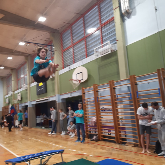 Oskar v obveznem skoku, foto: Ivan Maričič