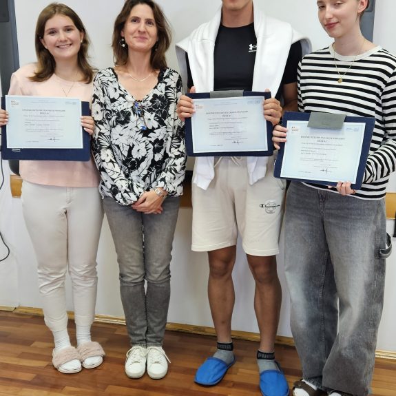 Prejemniki jezikovne diplome DELF, foto: Vasja Jakše