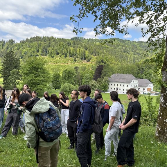 Ob Tavčarjevem grobu na Visokem, foto: Suzana Krvavica