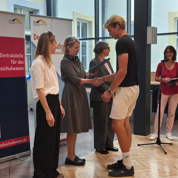 Prejemnik jezikovne diplome DSD2, foto: Anja Hozner Vovko