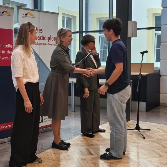 Prejemnik jezikovne diplome, foto: Anja Hozner Vovko