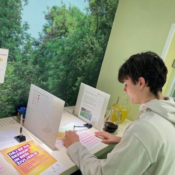 Krvodajalska akcija naših gimnazijcev, foto: Saša Lavrič