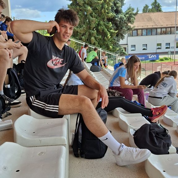 Luka Busar, 4. mesto v suvanju krogle, foto: Jernej Cimperman