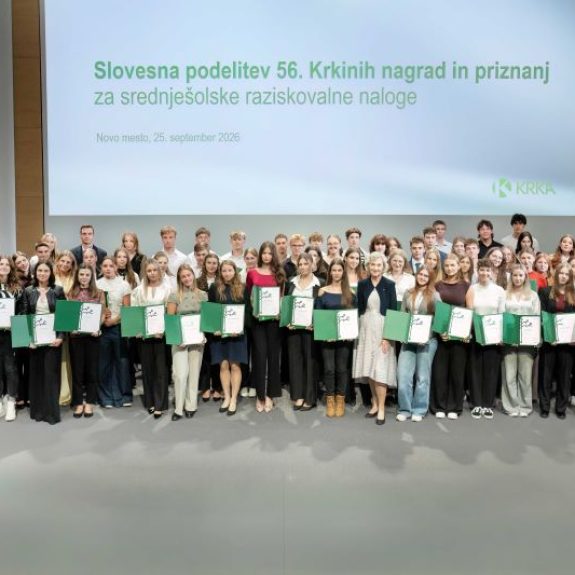 Podelitev Krkinih nagrad in priznanj za raziskovalce Gimnazije Novo mesto