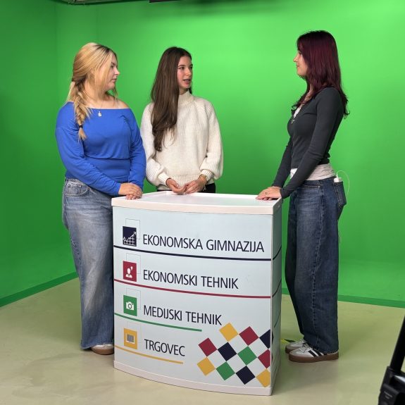Retoriki v studiu Ekonomske šole, foto: Suzana Krvavica